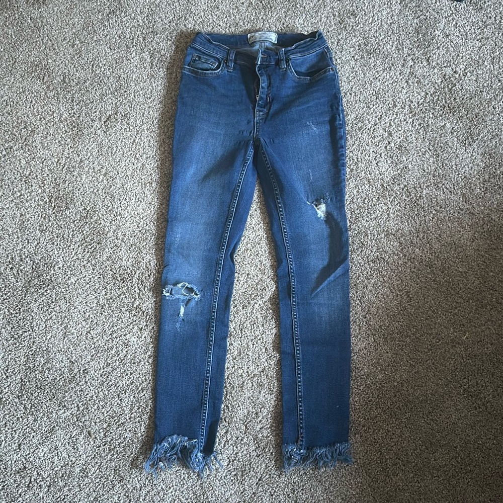 Free people fringe jeans